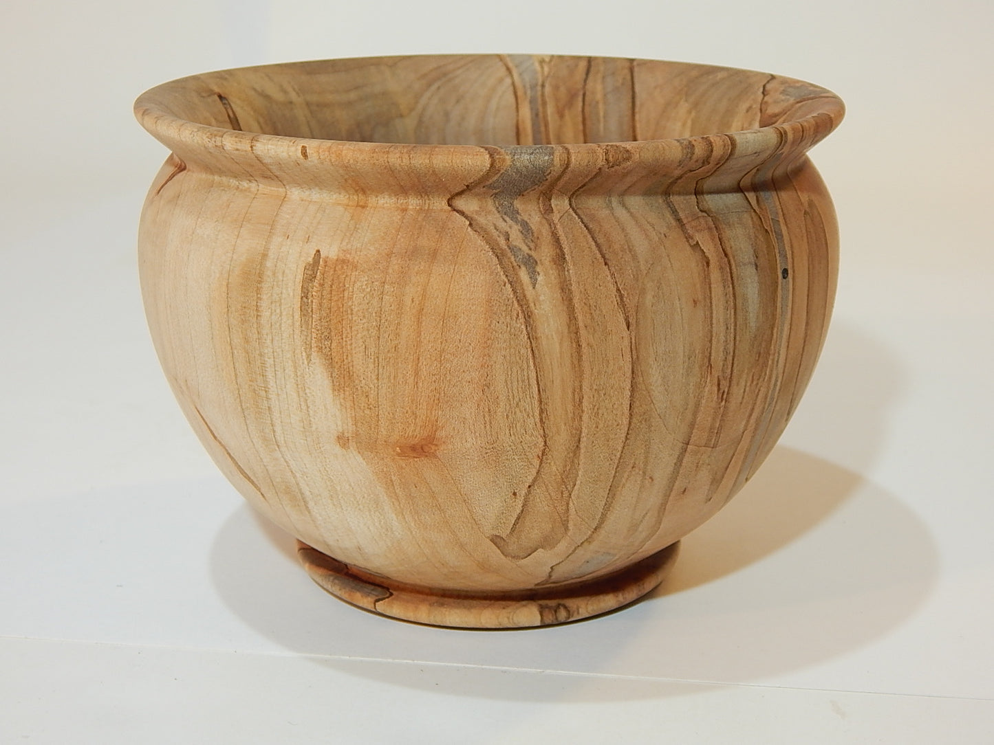 Maple Bowl, Handmade Lathe Turned Box, Artisan Crafted
