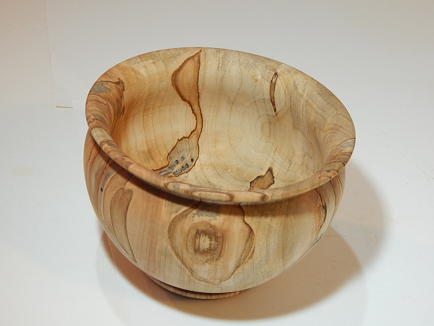 Maple Bowl, Handmade Lathe Turned Box, Artisan Crafted