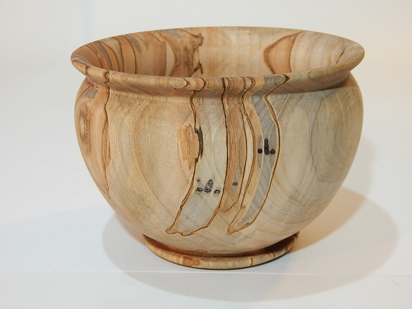 Maple Bowl, Handmade Lathe Turned Box, Artisan Crafted