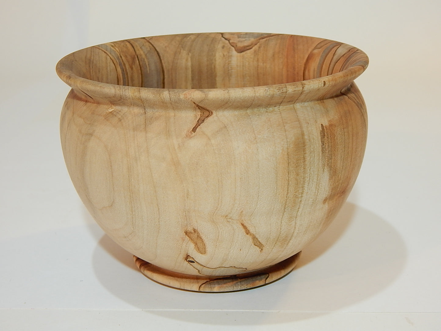 Maple Bowl, Handmade Lathe Turned Box, Artisan Crafted