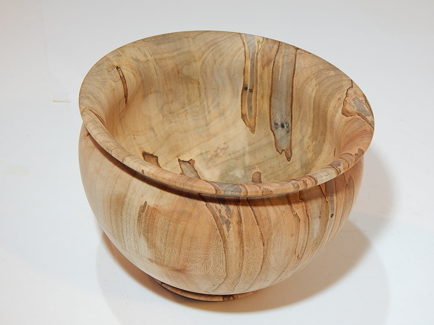 Maple Bowl, Handmade Lathe Turned Box, Artisan Crafted