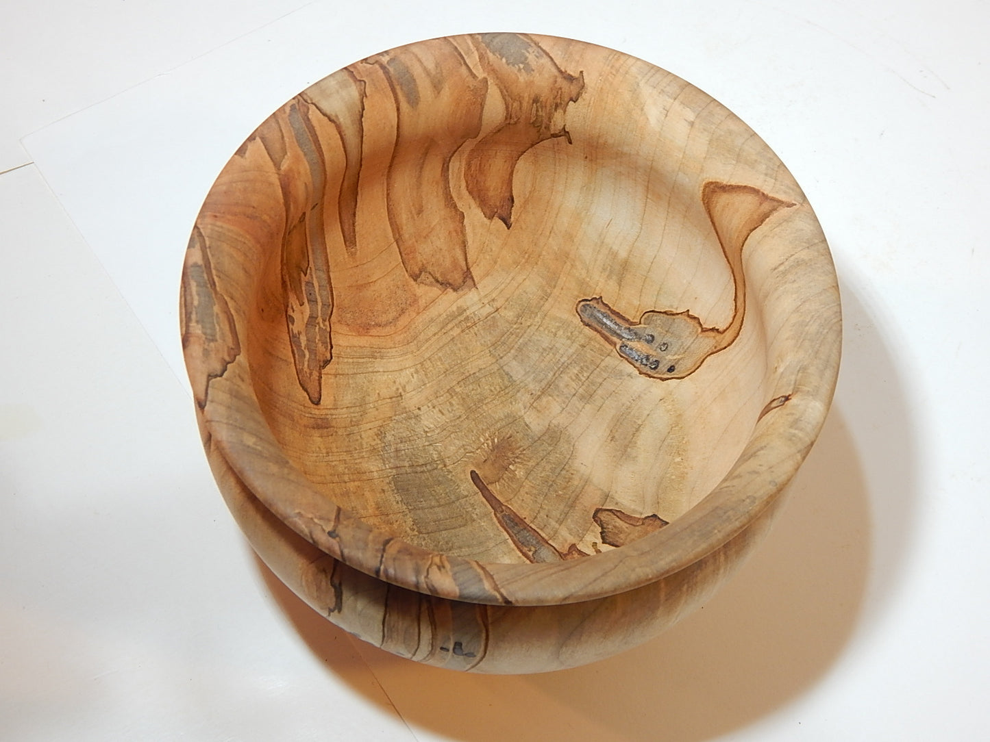 Maple Bowl, Handmade Lathe Turned Box, Artisan Crafted