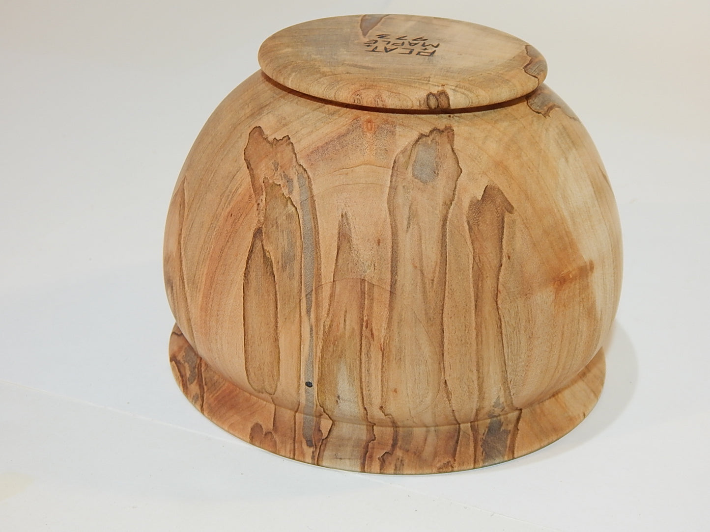 Maple Bowl, Handmade Lathe Turned Box, Artisan Crafted