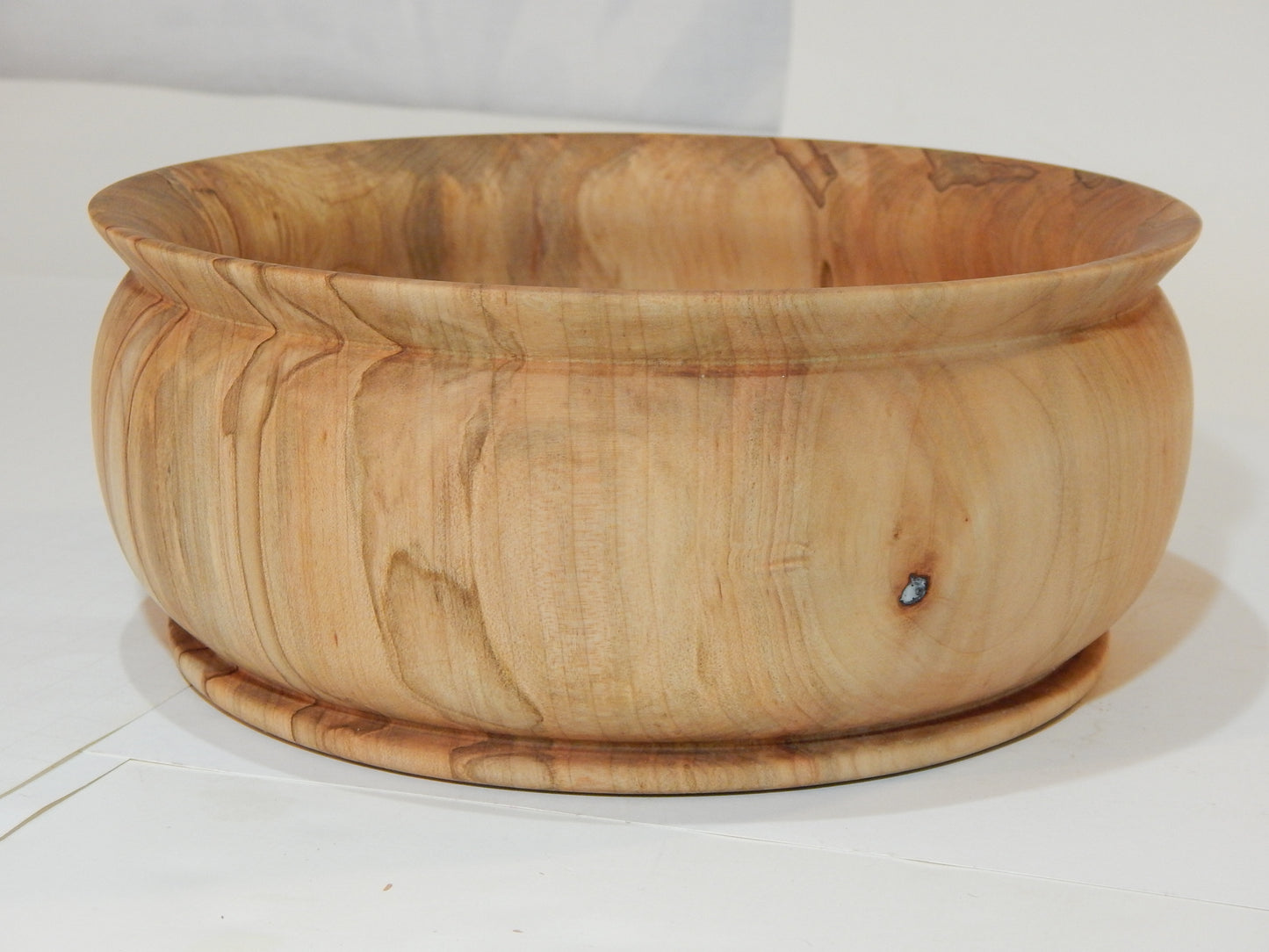Maple Bowl, Handmade Lathe Turned Box, Artisan Crafted