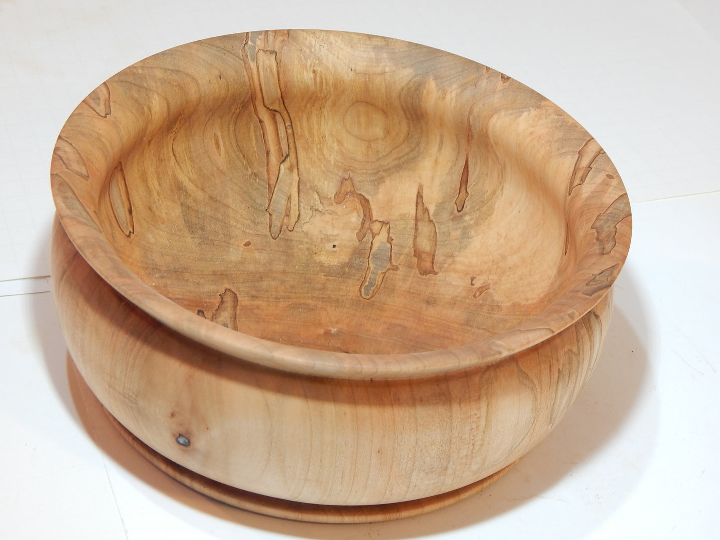 Maple Bowl, Handmade Lathe Turned Box, Artisan Crafted