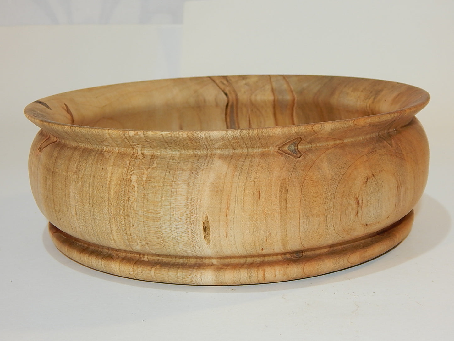 Maple Bowl, Handmade Lathe Turned Box, Artisan Crafted