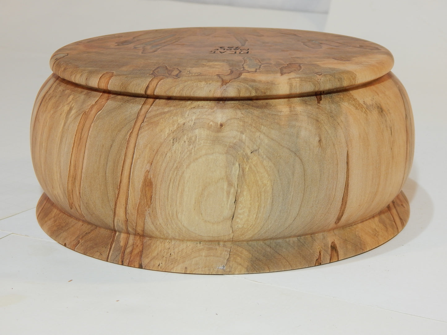 Maple Bowl, Handmade Lathe Turned Box, Artisan Crafted