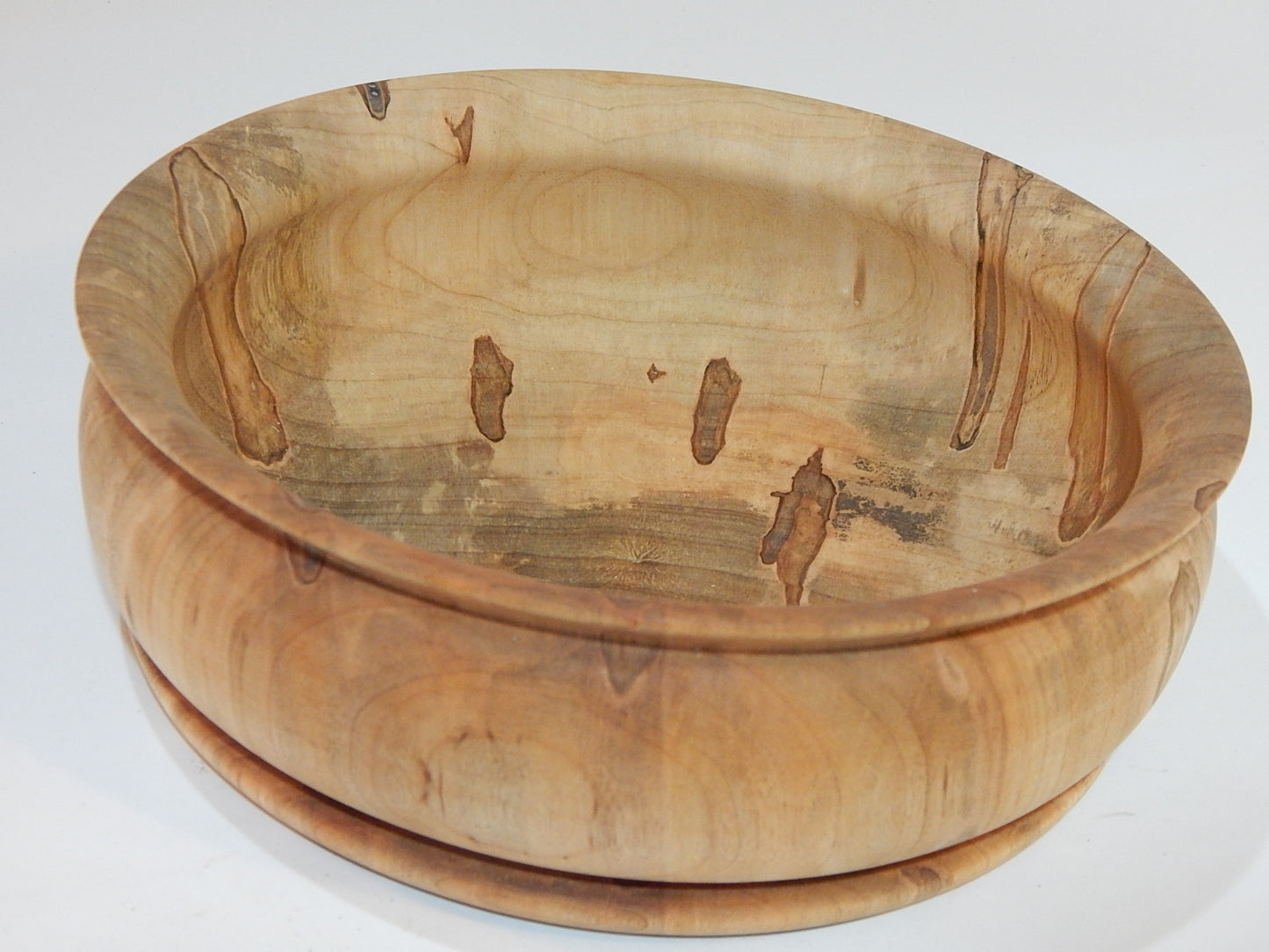 Maple Bowl, Handmade Lathe Turned Box, Artisan Crafted