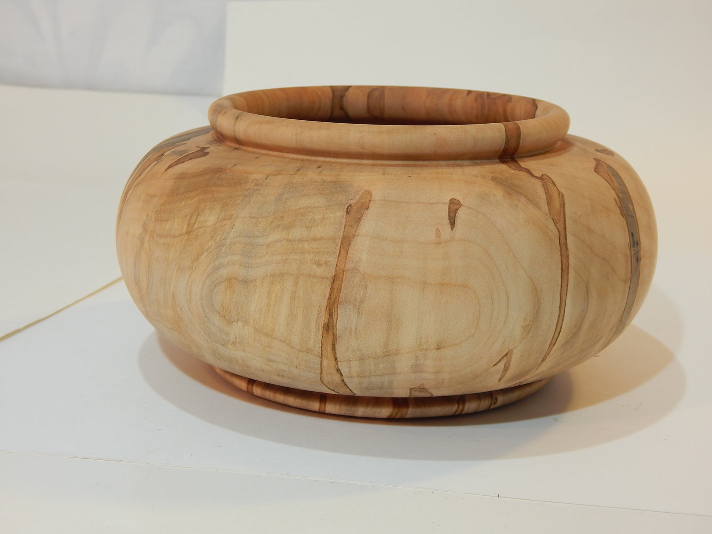 Maple Bowl, Handmade Lathe Turned Box, Artisan Crafted