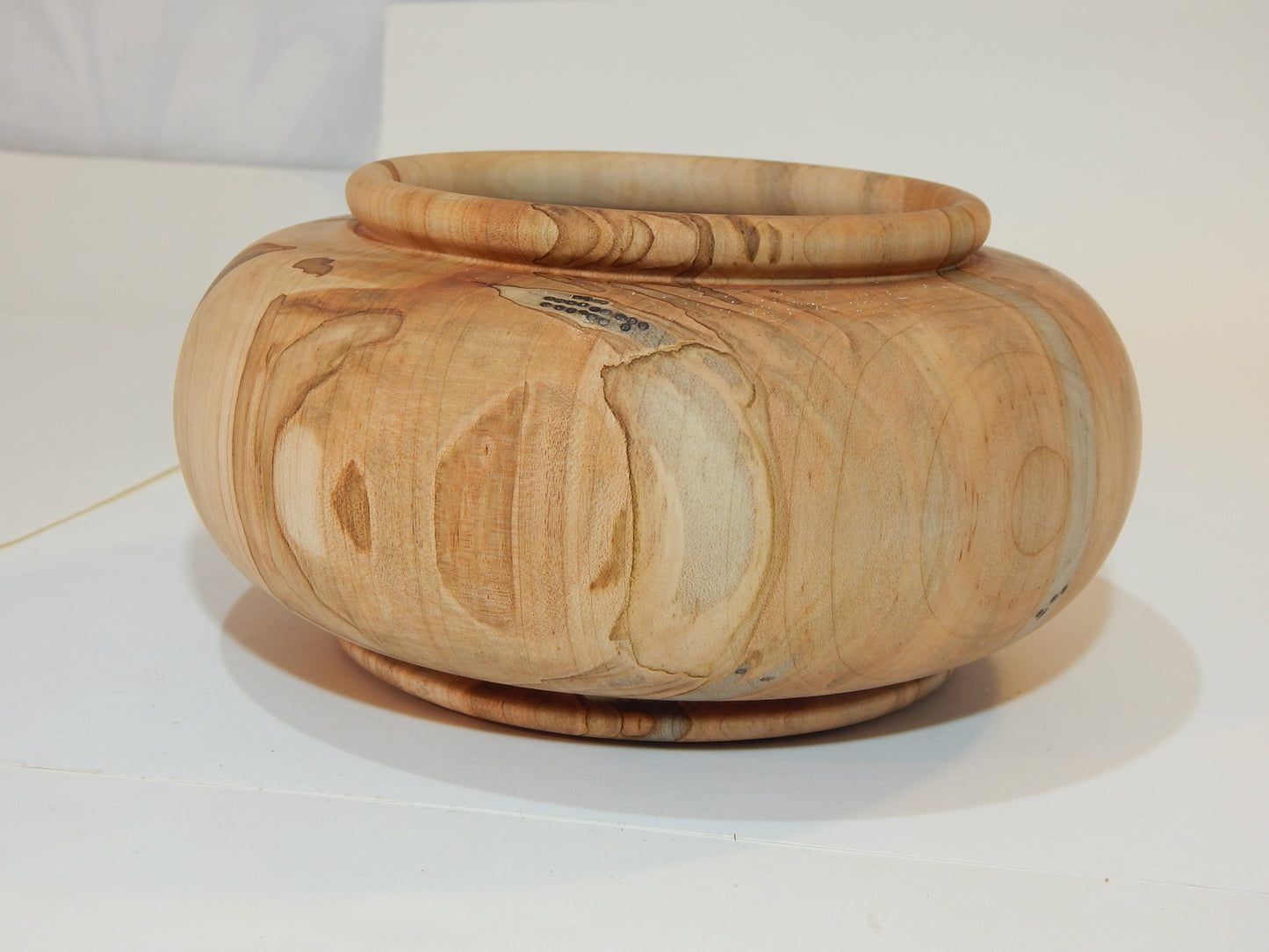 Maple Bowl, Handmade Lathe Turned Box, Artisan Crafted