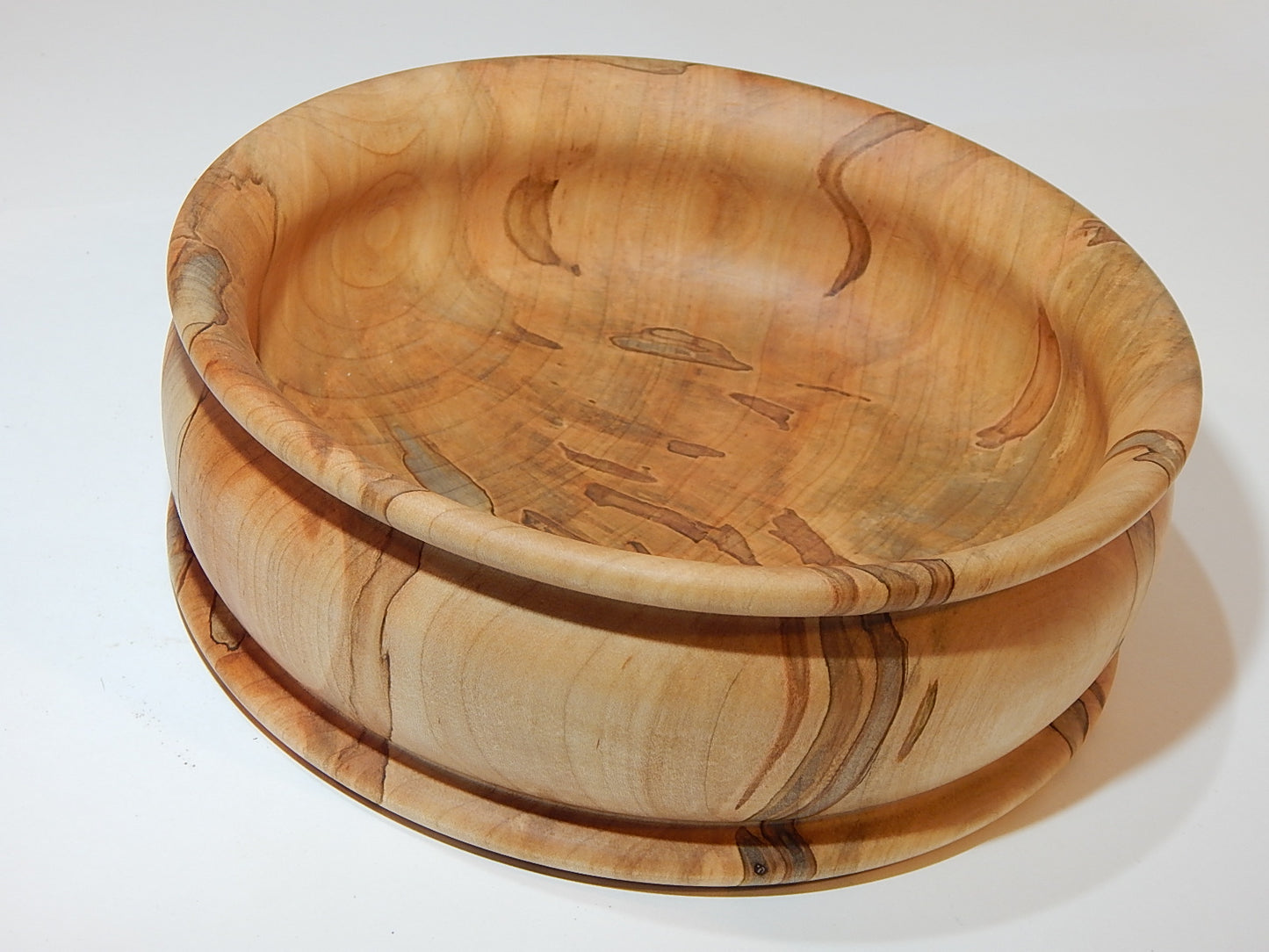 Maple Bowl, Handmade Lathe Turned Box, Artisan Crafted