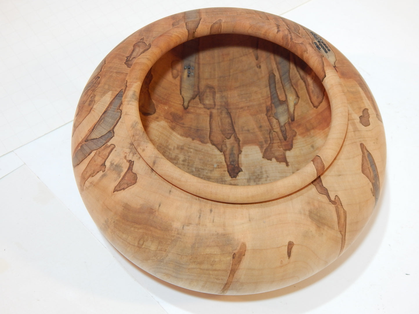 Maple Bowl, Handmade Lathe Turned Box, Artisan Crafted