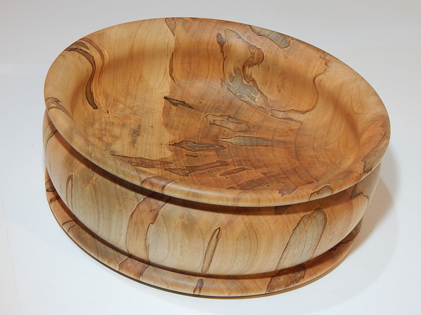 Maple Bowl, Handmade Lathe Turned Box, Artisan Crafted