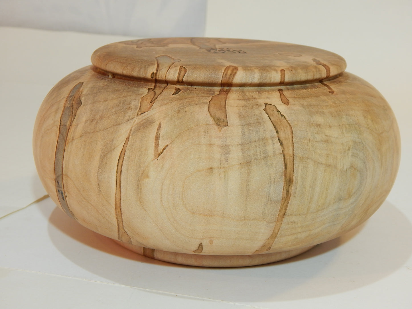 Maple Bowl, Handmade Lathe Turned Box, Artisan Crafted