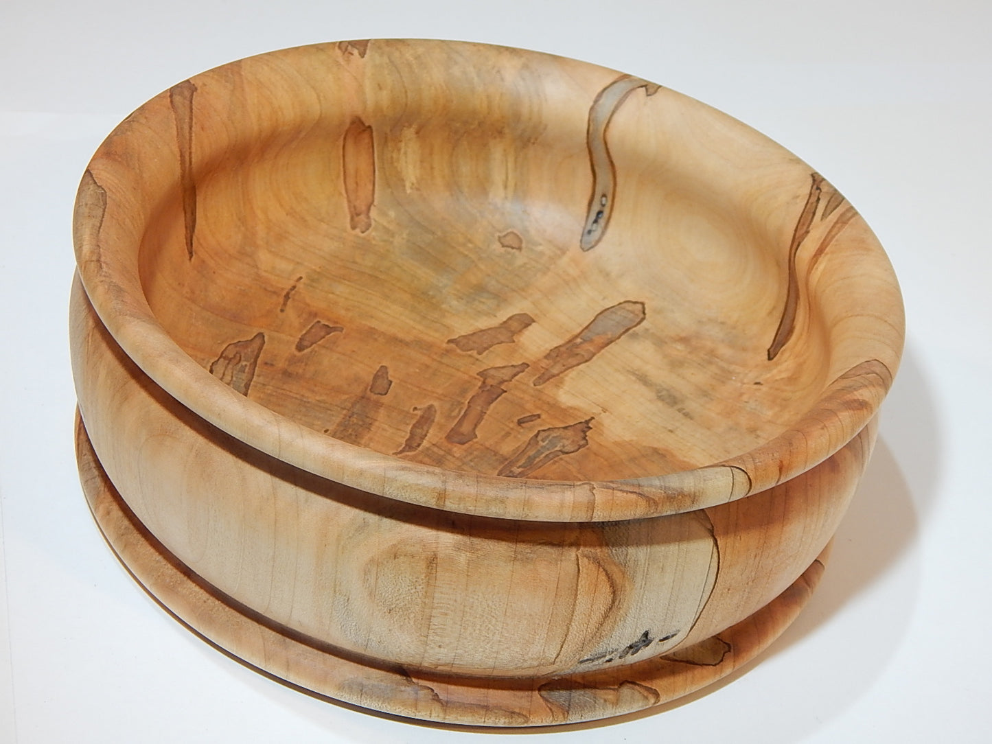Maple Bowl, Handmade Lathe Turned Box, Artisan Crafted