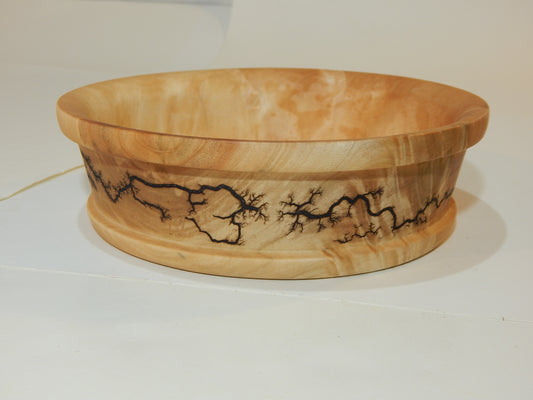 Maple Bowl, Handmade Lathe Turned Box, Artisan Crafted