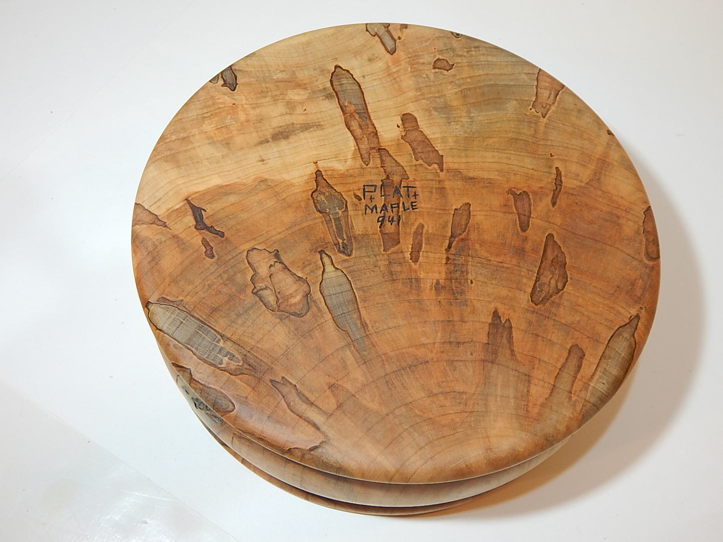 Maple Bowl, Handmade Lathe Turned Box, Artisan Crafted