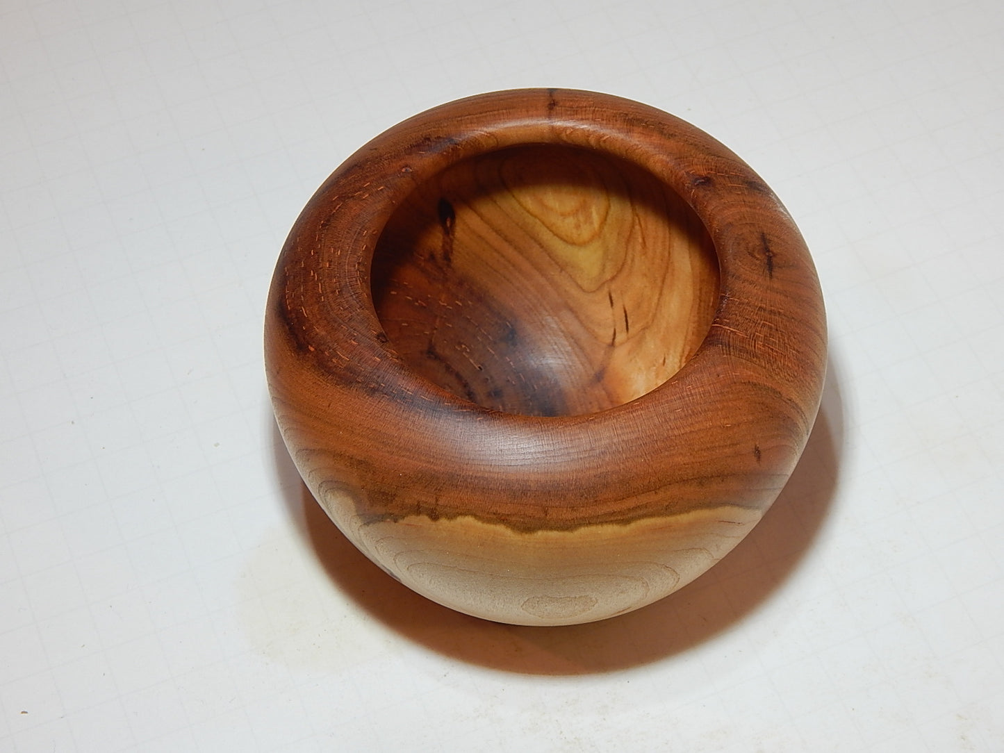 Wild Cherry Bowl, Handmade Lathe Turned, Artisan Crafted