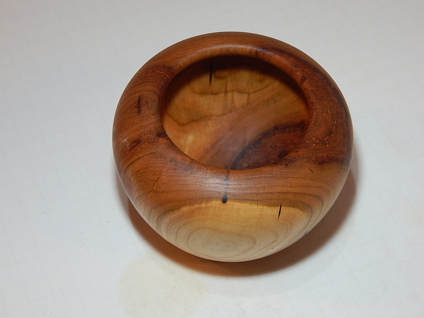 Wild Cherry Bowl, Handmade Lathe Turned, Artisan Crafted