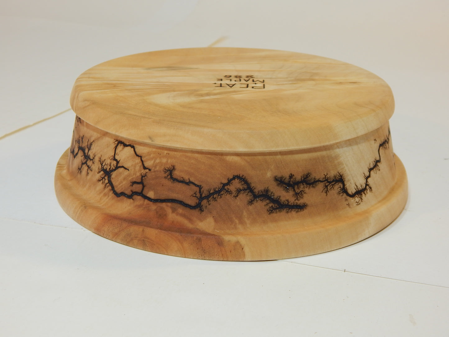 Maple Bowl, Handmade Lathe Turned Box, Artisan Crafted