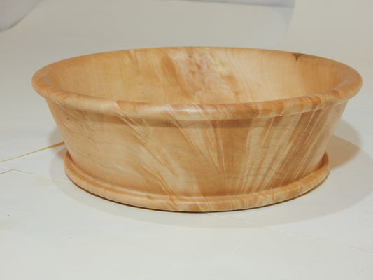 Maple Bowl, Handmade Lathe Turned Box, Artisan Crafted