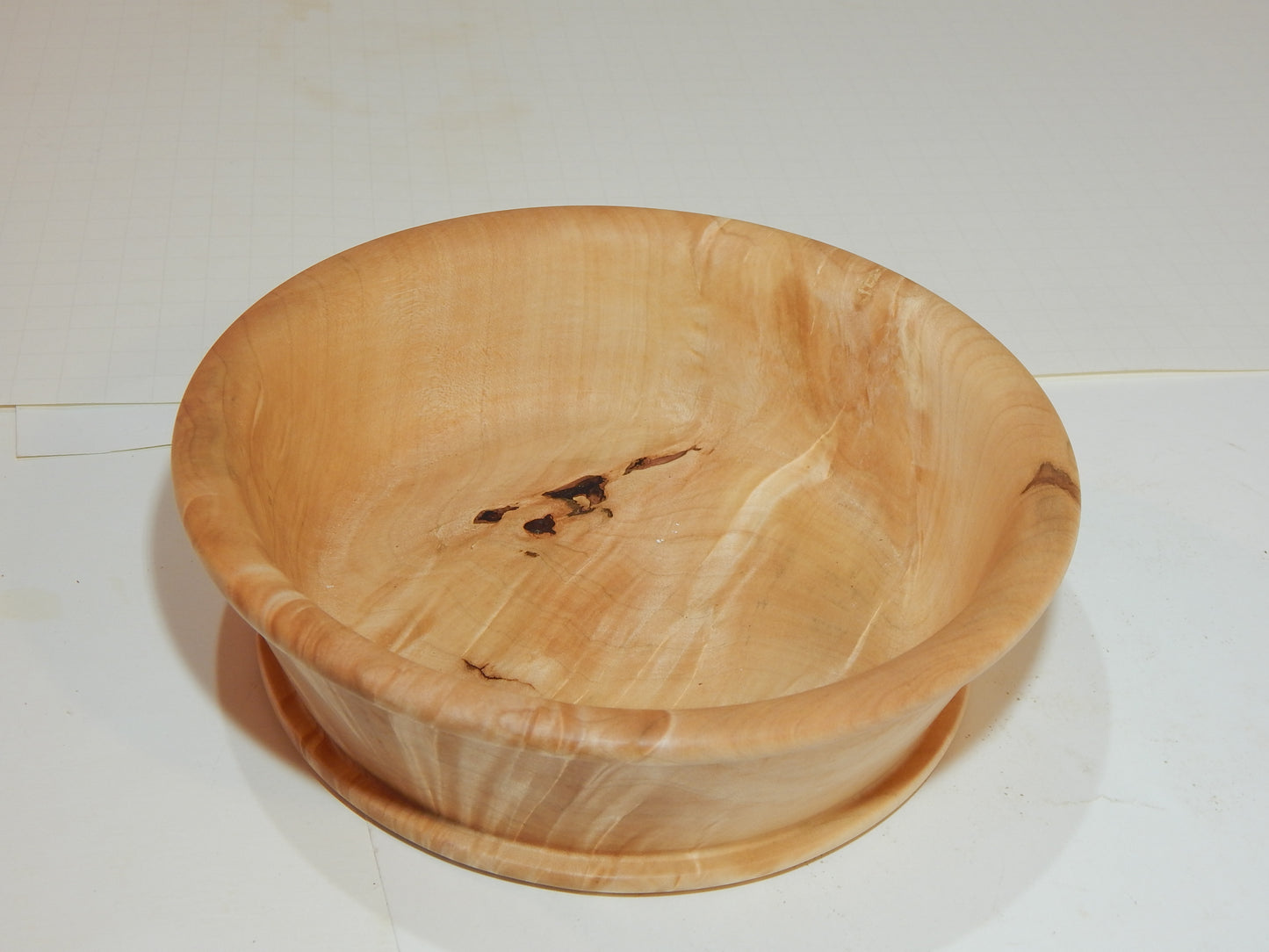 Maple Bowl, Handmade Lathe Turned Box, Artisan Crafted