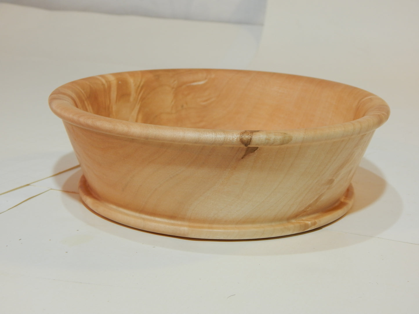 Maple Bowl, Handmade Lathe Turned Box, Artisan Crafted