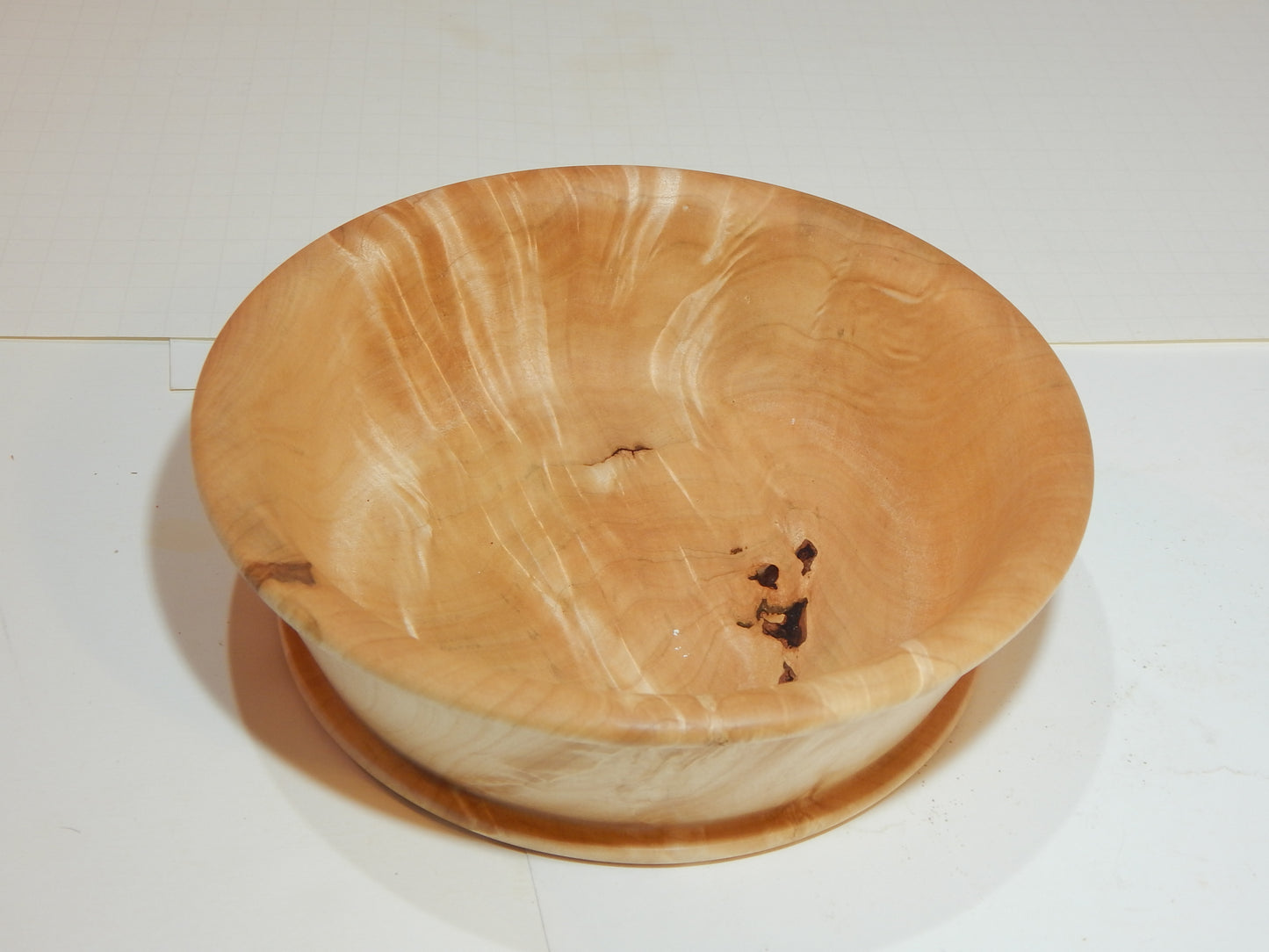 Maple Bowl, Handmade Lathe Turned Box, Artisan Crafted