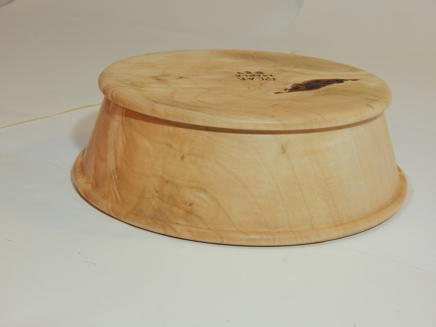 Maple Bowl, Handmade Lathe Turned Box, Artisan Crafted