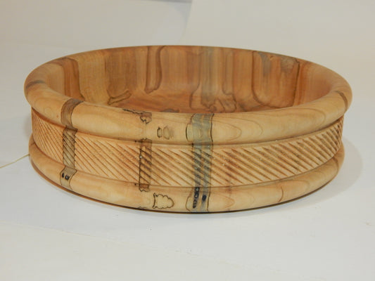 Maple Bowl, Handmade Lathe Turned Box, Artisan Crafted