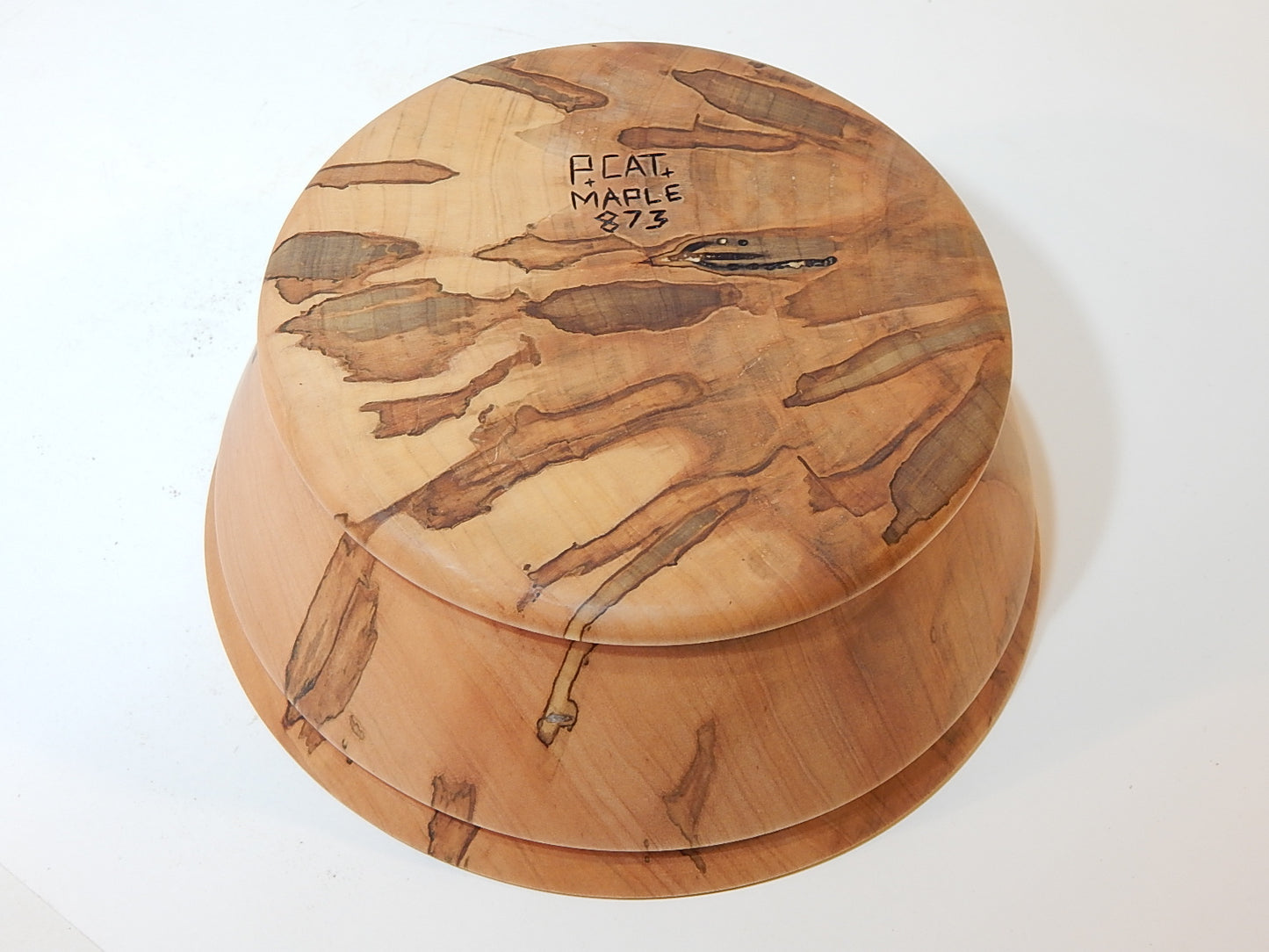 Maple Bowl, Handmade Lathe Turned Box, Artisan Crafted