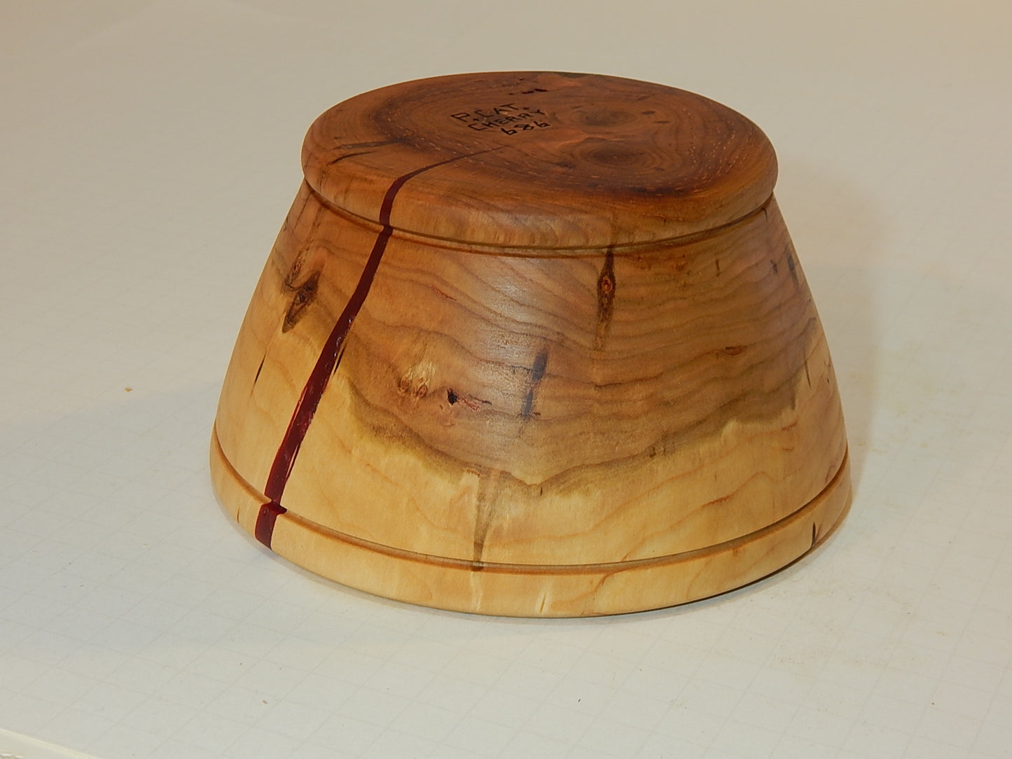 Wild Cherry Bowl, Handmade Lathe Turned, Artisan Crafted