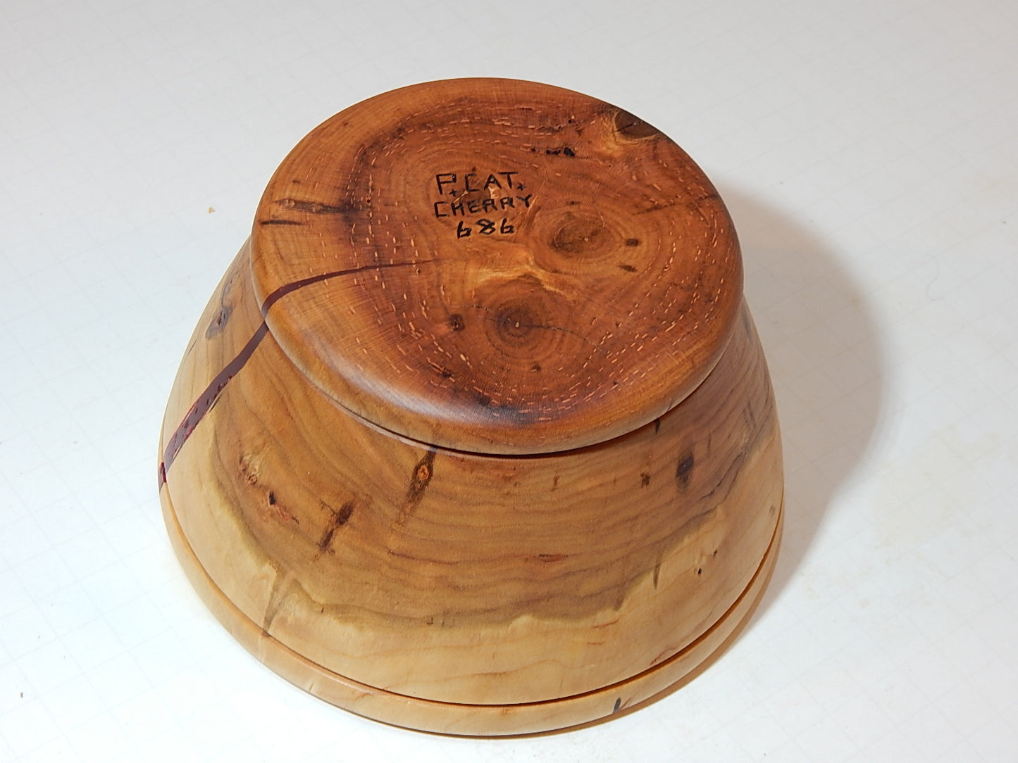 Wild Cherry Bowl, Handmade Lathe Turned, Artisan Crafted