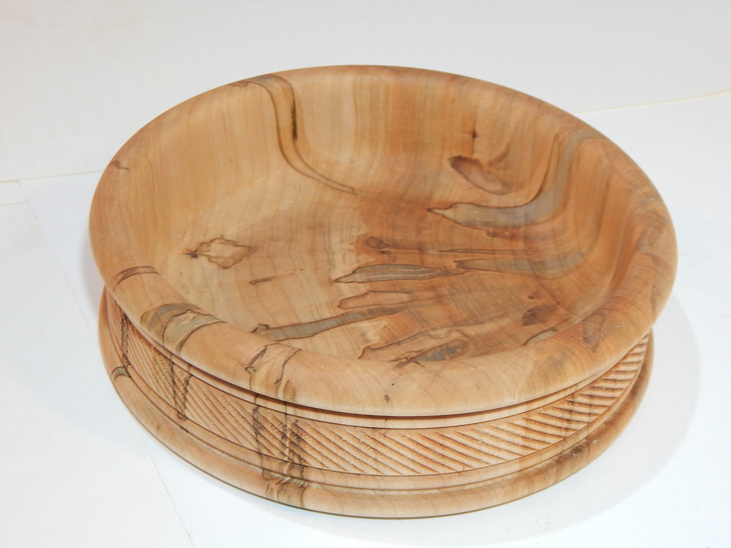 Maple Bowl, Handmade Lathe Turned Box, Artisan Crafted