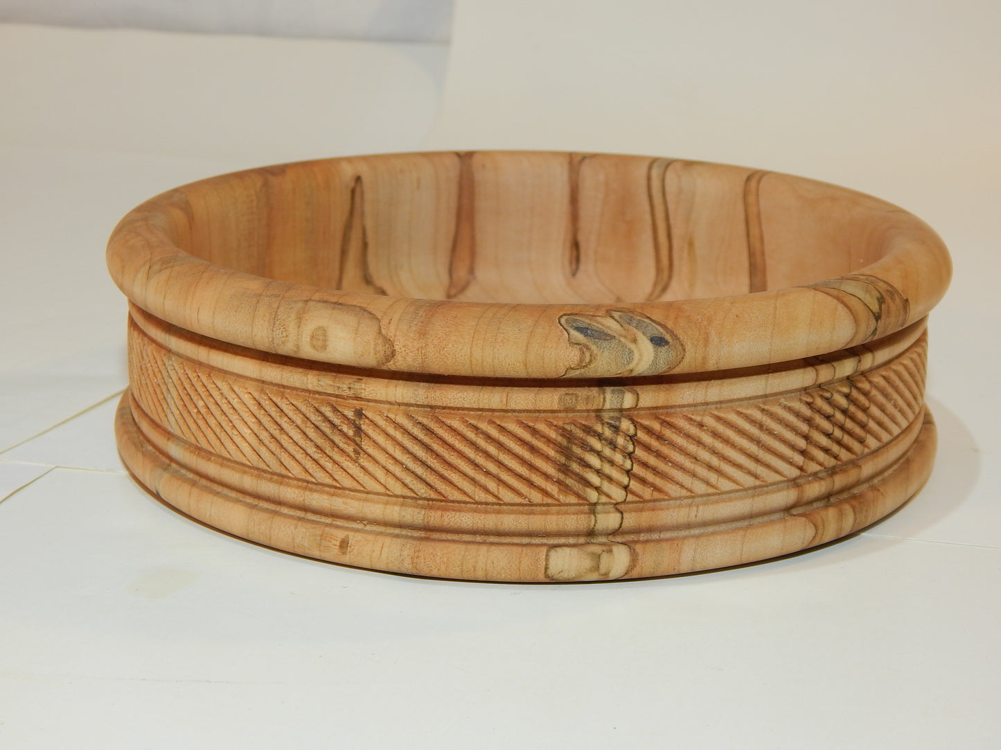 Maple Bowl, Handmade Lathe Turned Box, Artisan Crafted