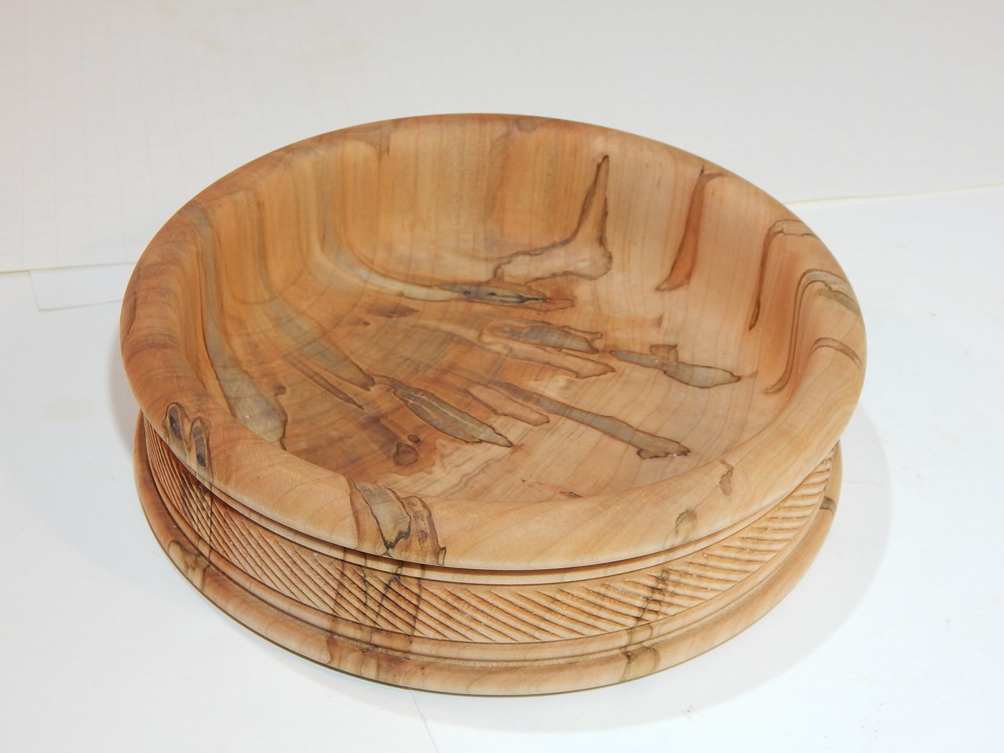 Maple Bowl, Handmade Lathe Turned Box, Artisan Crafted