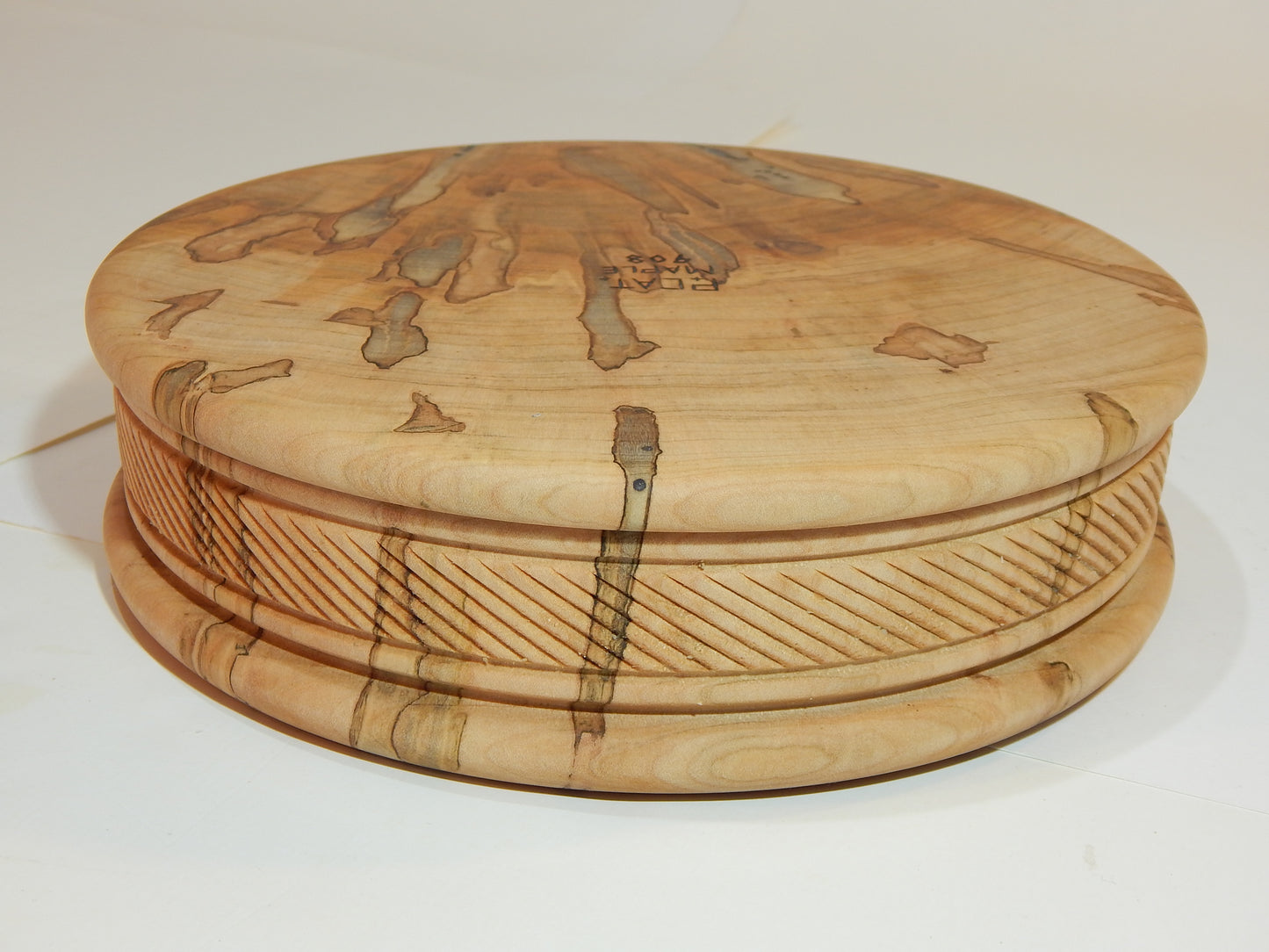 Maple Bowl, Handmade Lathe Turned Box, Artisan Crafted