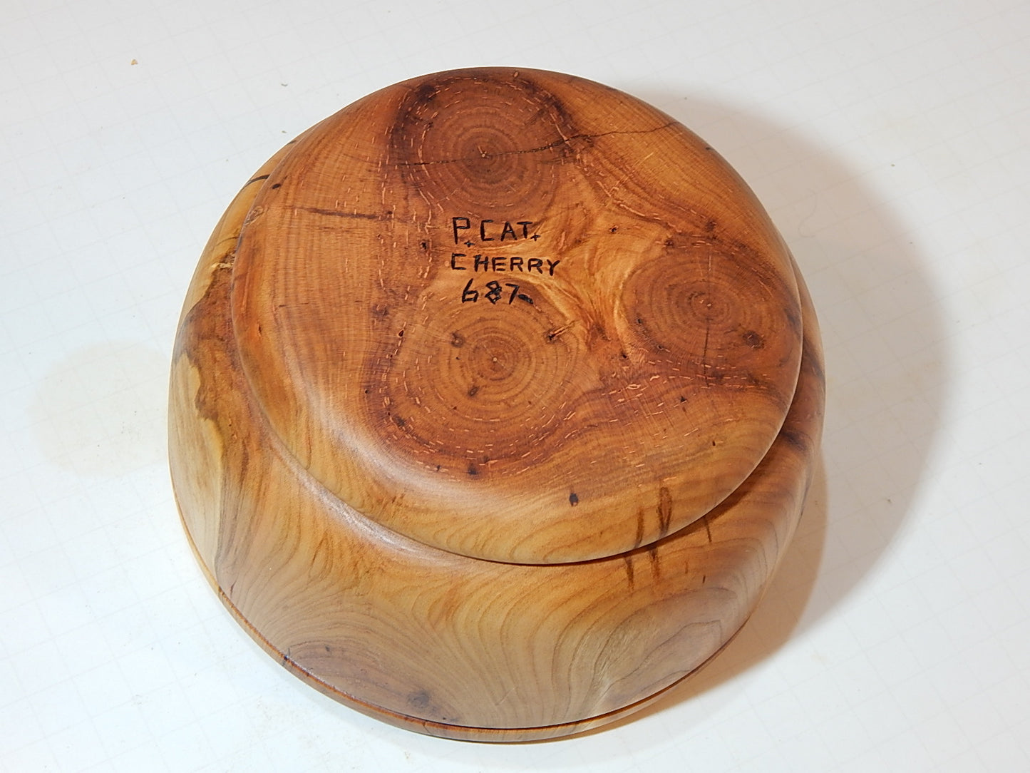 Cherry Bowl, Handmade Lathe Turned, Artisan Crafted