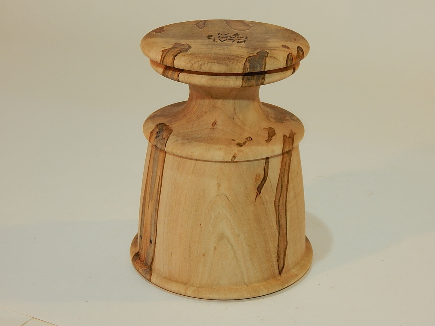 Maple Bowl, Handmade Lathe Turned Box, Artisan Crafted