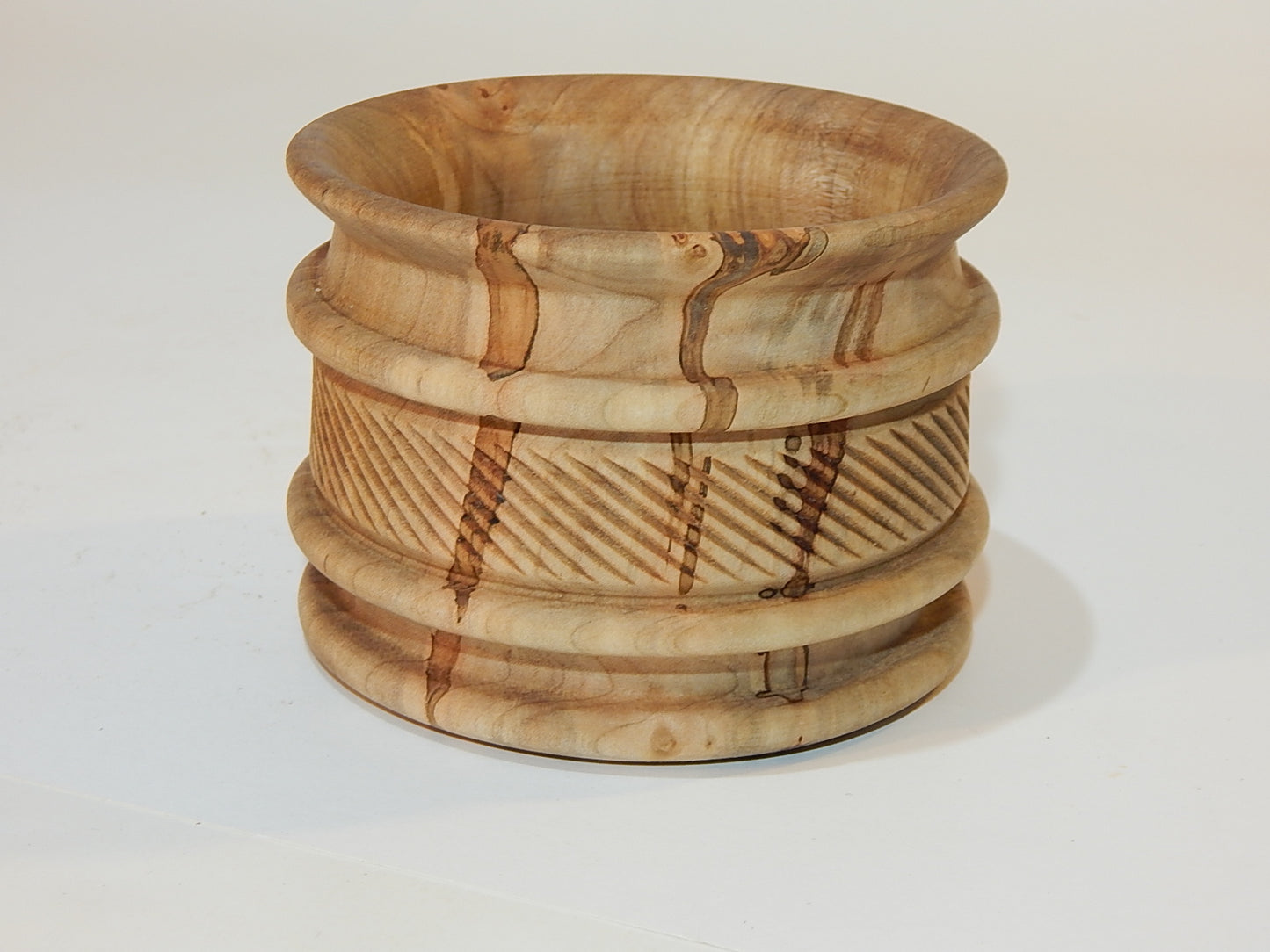 Maple Bowl, Handmade Lathe Turned Box, Artisan Crafted