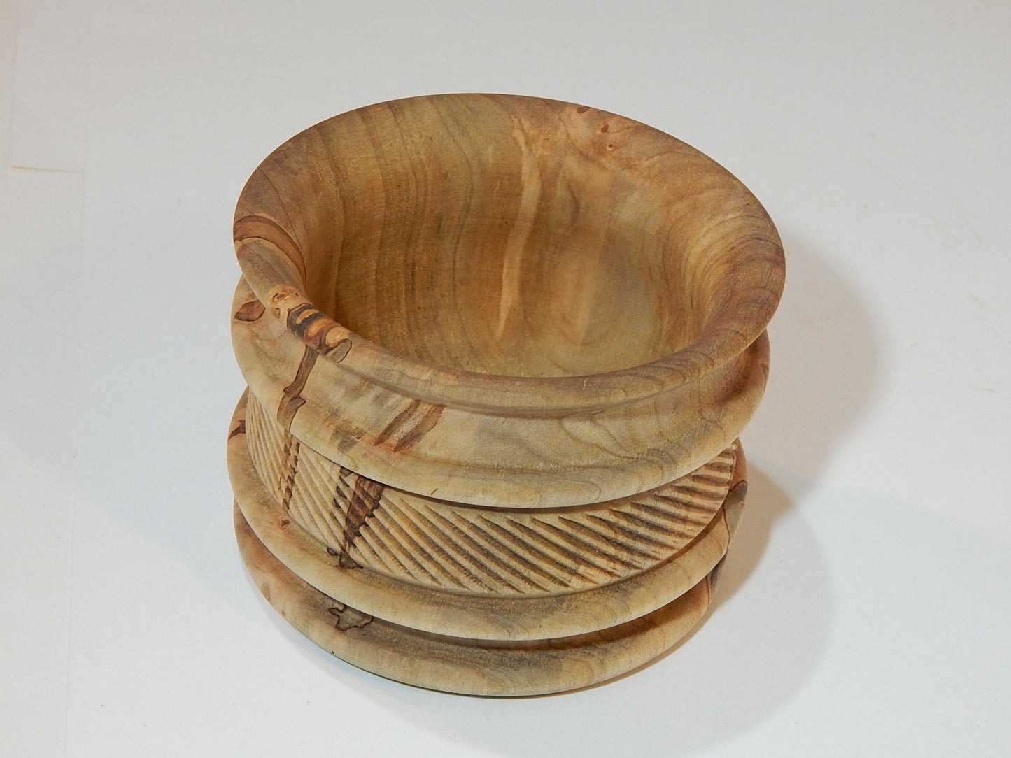 Maple Bowl, Handmade Lathe Turned Box, Artisan Crafted