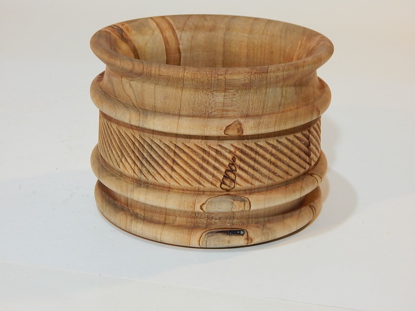 Maple Bowl, Handmade Lathe Turned Box, Artisan Crafted