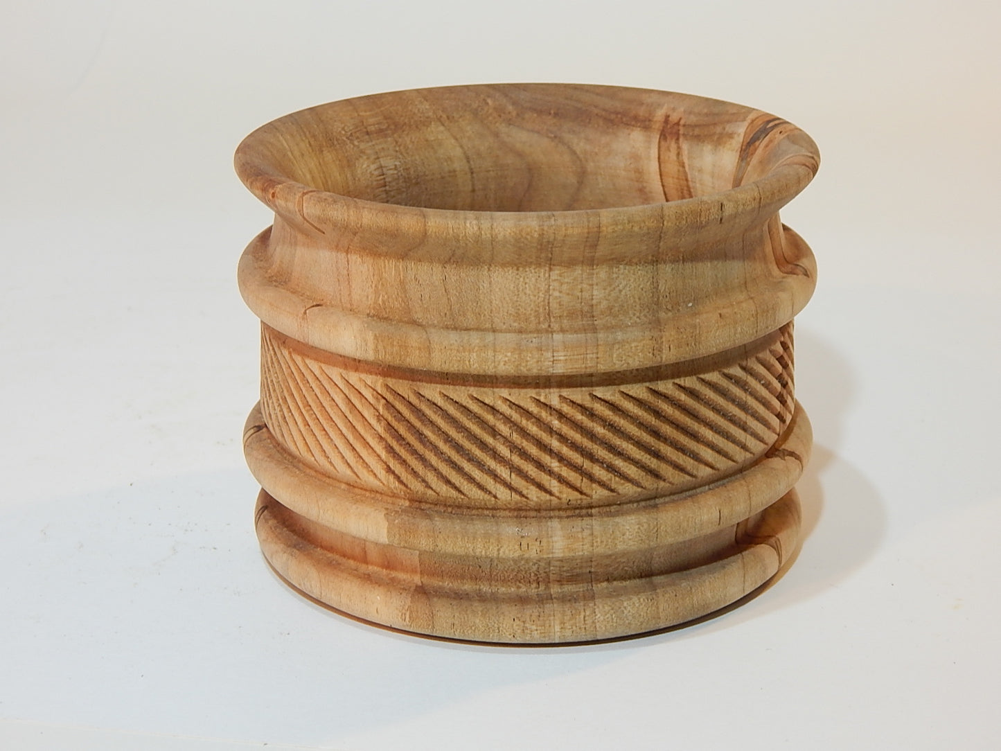 Maple Bowl, Handmade Lathe Turned Box, Artisan Crafted
