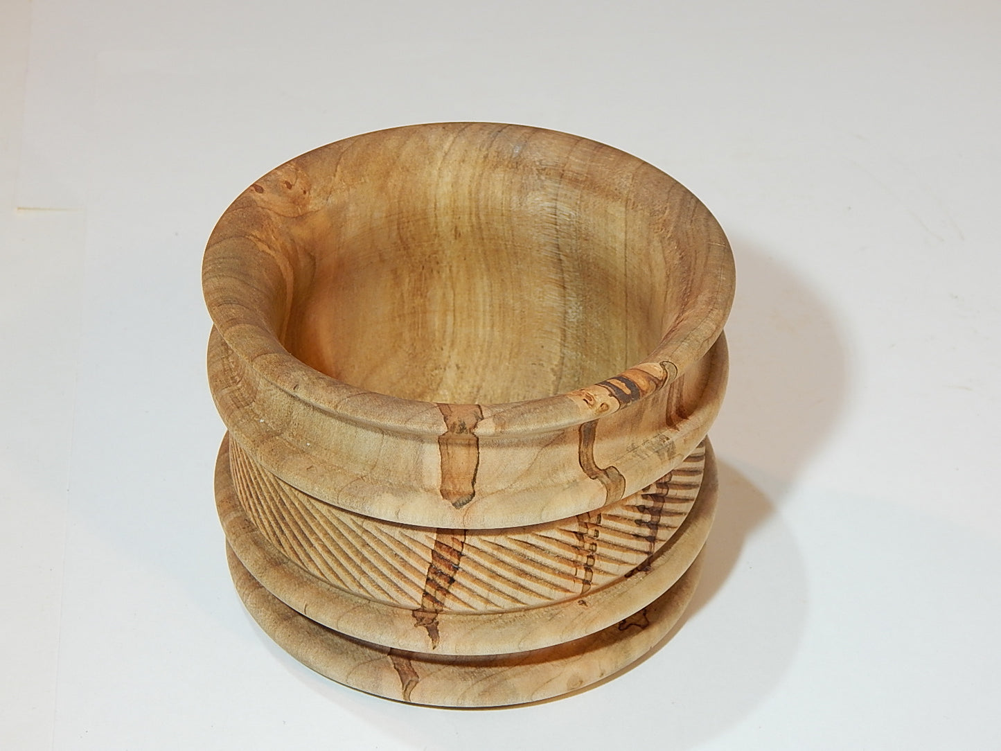 Maple Bowl, Handmade Lathe Turned Box, Artisan Crafted