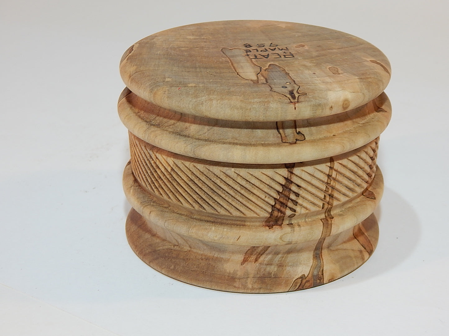 Maple Bowl, Handmade Lathe Turned Box, Artisan Crafted