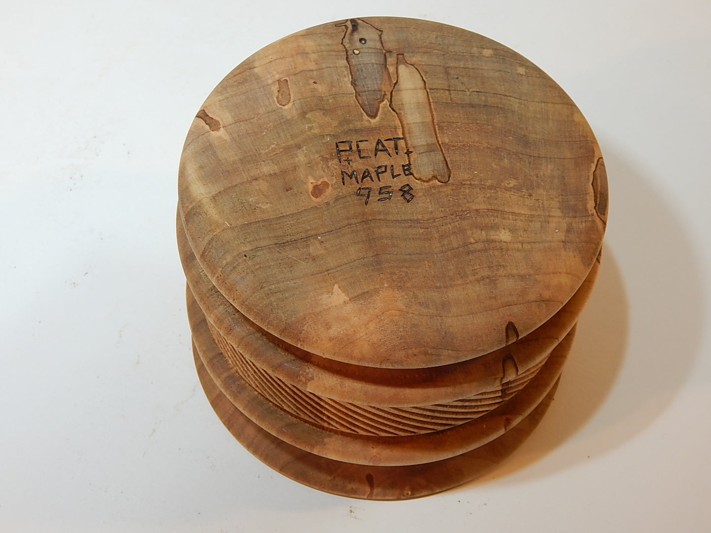 Maple Bowl, Handmade Lathe Turned Box, Artisan Crafted