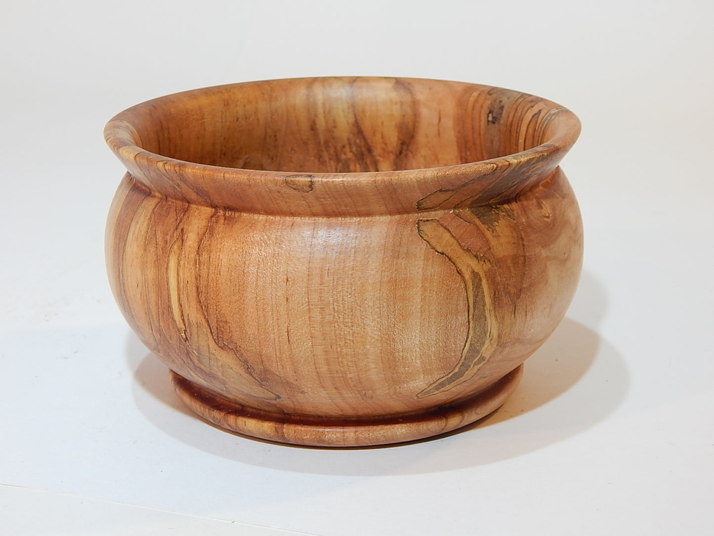 Maple Bowl, Handmade Lathe Turned Box, Artisan Crafted