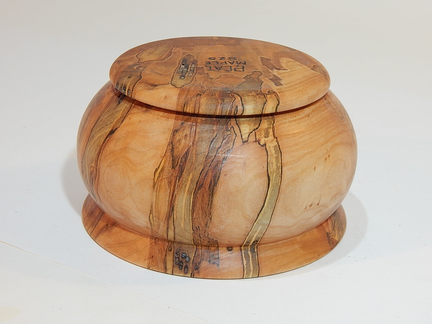 Maple Bowl, Handmade Lathe Turned Box, Artisan Crafted