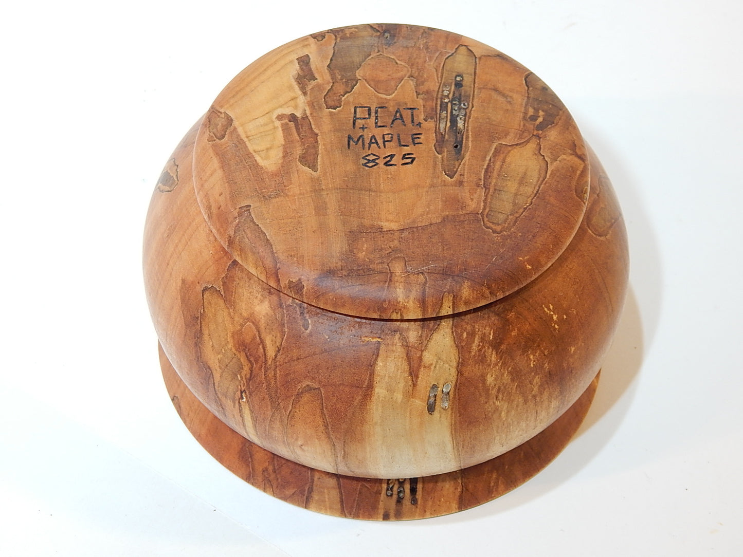 Maple Bowl, Handmade Lathe Turned Box, Artisan Crafted