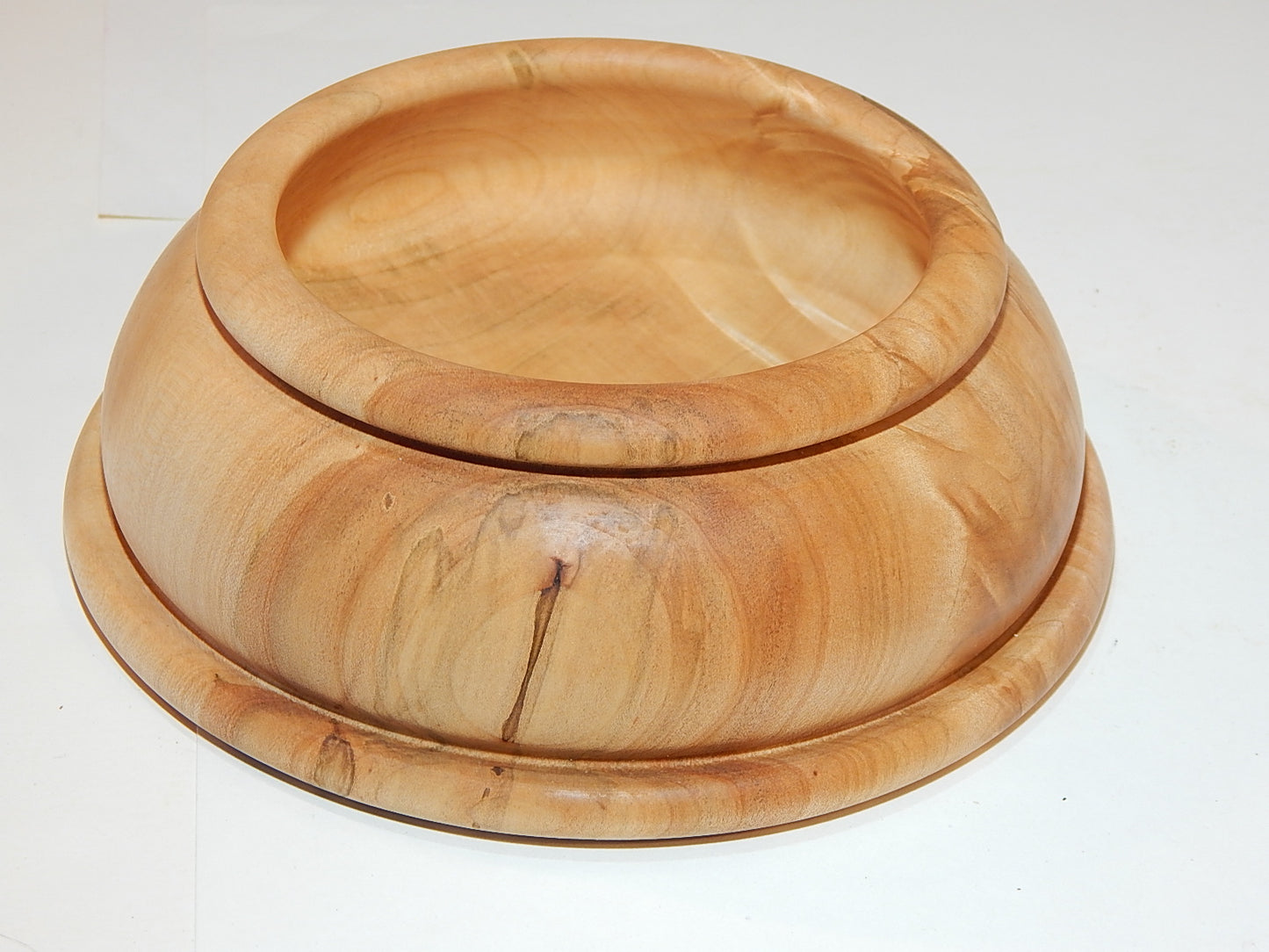 Maple Bowl, Handmade Lathe Turned Box, Artisan Crafted
